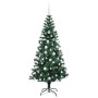 Árbol de Navidad Artificial Preiluminado Verde 180 cm