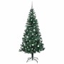Árbol de Navidad Artificial Preiluminado Verde 210 cm