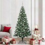 Árbol de Navidad Artificial Preiluminado Verde 210 cm