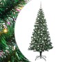 Árbol de Navidad Artificial Preiluminado Verde 210 cm