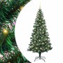 Árbol de Navidad Artificial Preiluminado Verde 210 cm