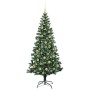 Árbol de Navidad Artificial Preiluminado Verde 210 cm