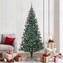 Árbol de Navidad Artificial Preiluminado Verde 210 cm