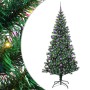 Árbol de Navidad Artificial Preiluminado Verde 210 cm