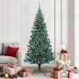 Árbol de Navidad Artificial Preiluminado Verde 210 cm