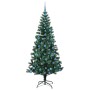 Árbol de Navidad Artificial Preiluminado Verde 210 cm
