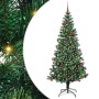 Árbol de Navidad Artificial Preiluminado Verde 210 cm