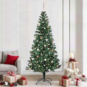 Árbol de Navidad Artificial Preiluminado Verde 240 cm en Arboles de navidad | Comprar online en Foro24