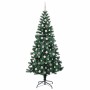 Árbol de Navidad Artificial Preiluminado Verde 240 cm