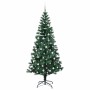 Árbol de Navidad Artificial Preiluminado Verde 240 cm