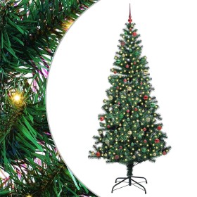 Árbol de Navidad Artificial Preiluminado Verde 240 cm
