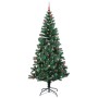 Árbol de Navidad Artificial Preiluminado Verde 240 cm