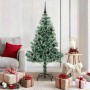 Árbol de Navidad Artificial Nevado con Luz LED Verde y 150 cm