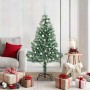 Árbol de Navidad Artificial Nevado con Luz LED Verde y 150 cm