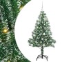 Árbol de Navidad Artificial Nevado con Luz LED Verde y 150 cm