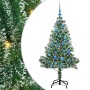 Árbol de Navidad Artificial Nevado con Luz LED Verde y 150 cm