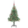 Árbol de Navidad Artificial Nevado con Luz LED Verde y 150 cm