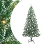 Árbol de Navidad Artificial Nevado con Luz LED Verde y 180 cm