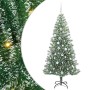 Árbol de Navidad Artificial Nevado con Luz LED Verde y 180 cm