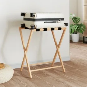 Bamboo suitcase support 68.5x38x58 cm by vidaXL, Luggage racks and suitcase holders - Ref: Foro24-356367, Price: 22,94 €, Dis...