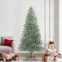 Árbol de Navidad Artificial Nevado con Luz LED Verde y 240 cm
