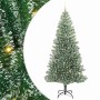 Árbol de Navidad Artificial Nevado con Luz LED Verde y 240 cm
