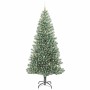 Árbol de Navidad Artificial Nevado con Luz LED Verde y 240 cm