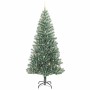 Árbol de Navidad Artificial Nevado con Luz LED Verde y 240 cm