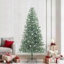 Árbol de Navidad Artificial Nevado con Luz LED Verde y 240 cm