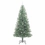 Árbol de Navidad Artificial Nevado con Luz LED Verde y 240 cm