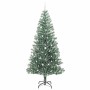 Árbol de Navidad Artificial Nevado con Luz LED Verde y 240 cm