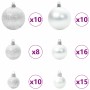 Árbol de Navidad Artificial Nevado con Luz LED Verde y 240 cm