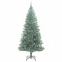 Árbol de Navidad Artificial Nevado con Luz LED Verde y 240 cm