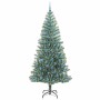 Árbol de Navidad Artificial Nevado con Luz LED Verde y 240 cm