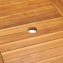 Conjunto de comedor de jardín 7 piezas madera maciza de teca