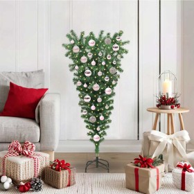 Árbol de Navidad artificial invertido pre-iluminado con set de