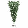 Árbol de Navidad artificial preiluminado al revés con juego de