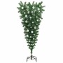 Árbol de Navidad artificial preiluminado al revés con juego de