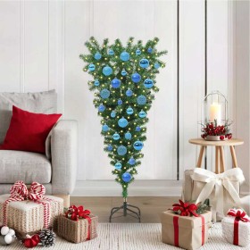 Árbol de Navidad artificial preiluminado al revés con juego de