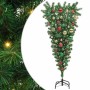 Árbol de Navidad artificial preiluminado al revés con juego de