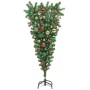 Árbol de Navidad artificial preiluminado al revés con juego de