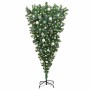 Árbol de Navidad artificial iluminado al revés con set de bolas
