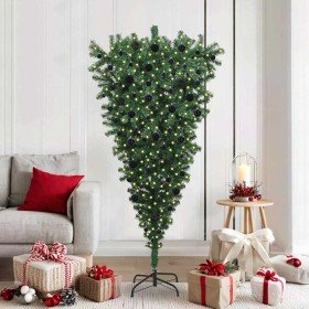 Árbol de Navidad artificial preiluminado al revés con juego de
