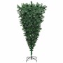 Árbol de Navidad artificial preiluminado al revés con juego de