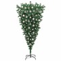 Árbol de Navidad artificial pre-iluminado al revés con set de