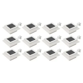 White square outdoor solar lamps 12 pcs LED 12 cm by vidaXL, Outdoor lighting - Ref: Foro24-277137, Price: 77,74 €, Discount: %