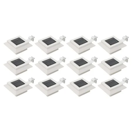 White square outdoor solar lamps 12 pcs LED 12 cm by vidaXL, Outdoor lighting - Ref: Foro24-277137, Price: 77,74 €, Discount: %