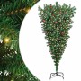 Árbol de Navidad artificial preiluminado al revés con conjunto