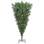 Árbol de Navidad artificial preiluminado al revés con conjunto