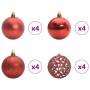 Árbol de Navidad artificial preiluminado al revés con conjunto
